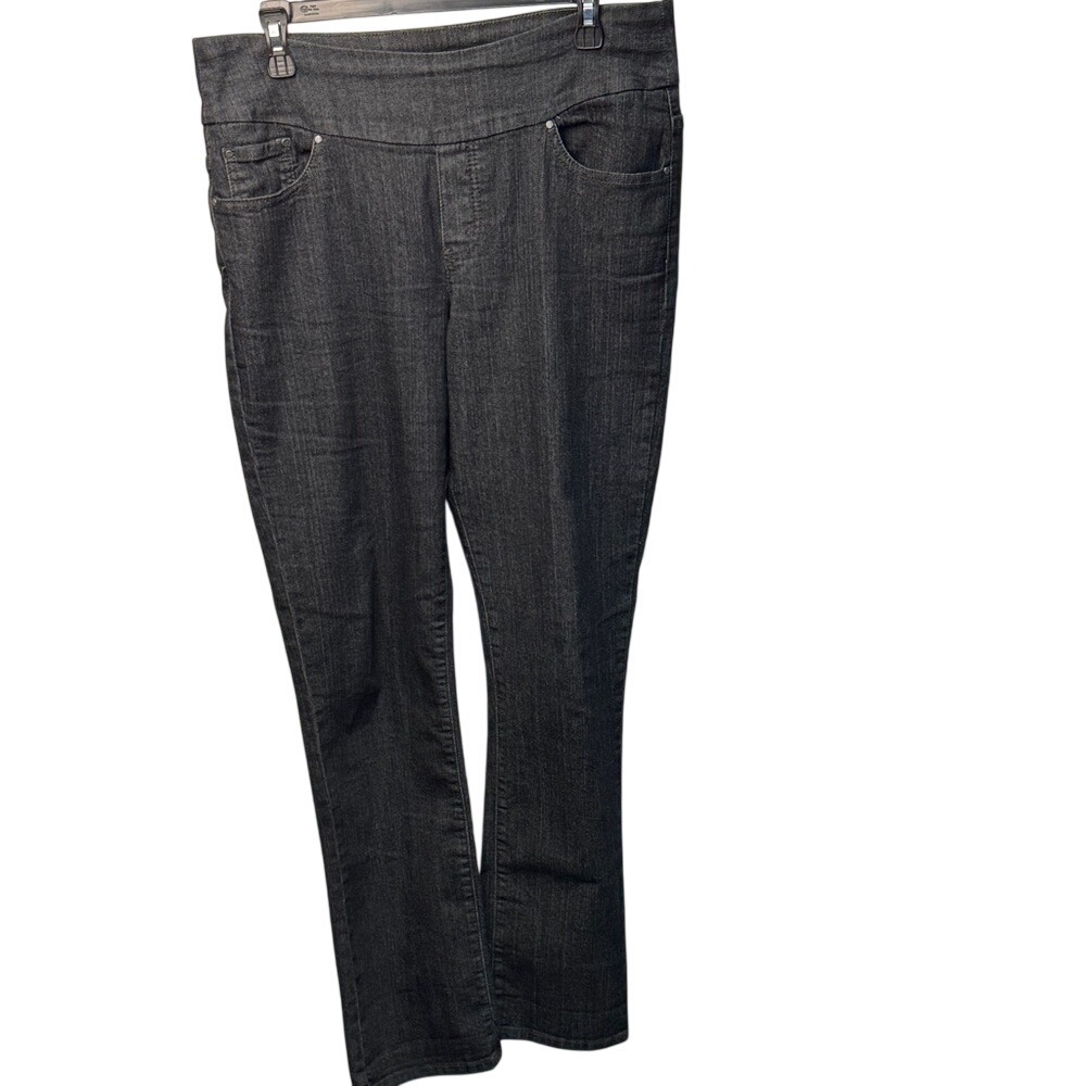 Jag Jeans Women High Rise Straight Leg Jeans Dark Wash Size 12